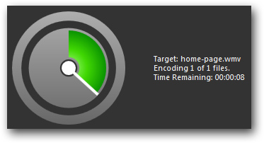Microsoft Expression Encoder time remaining