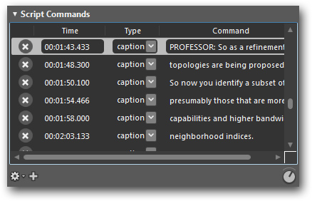 Microsoft Expression Encoder Script Commands edit caption file